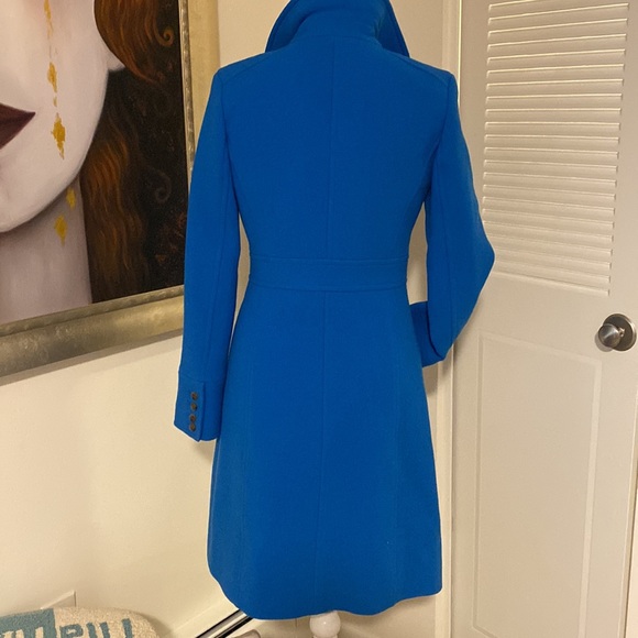 J.Crew Lady Day Coat Thinsulate Gorgeous Bright Blue size 4 - Picture 4 of 6